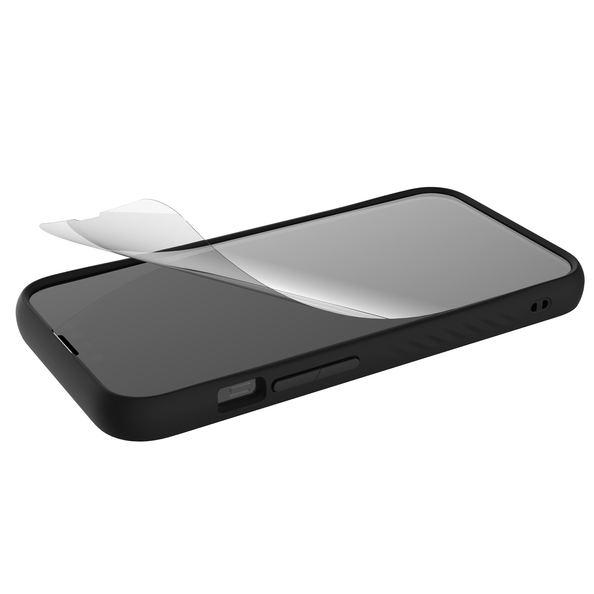 HybridGlassScreenProtector_2022iPhone_2000x2000_CurvedFlatLay