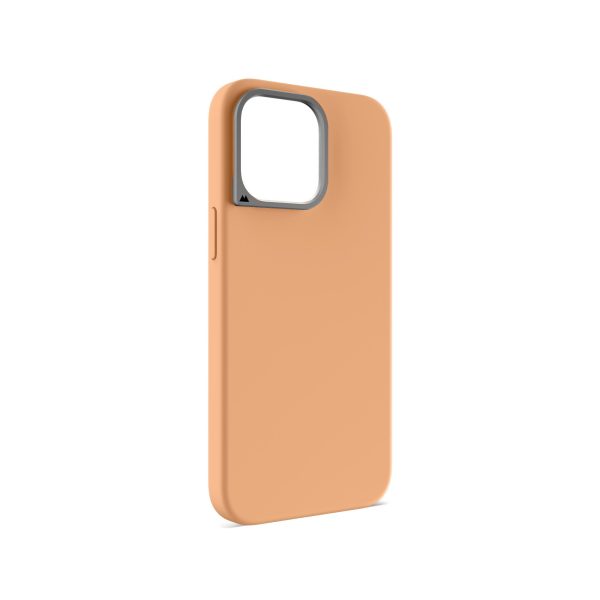 MagSafe® Compatible Apricot Silicone Phone Case – Minimalist