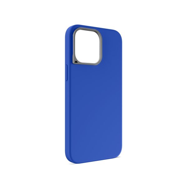 MagSafe® Compatible Cobalt Silicone Phone Case – Minimalist
