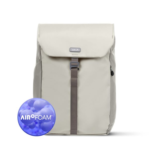 Flap Backpack with AiroFoam® – Stone